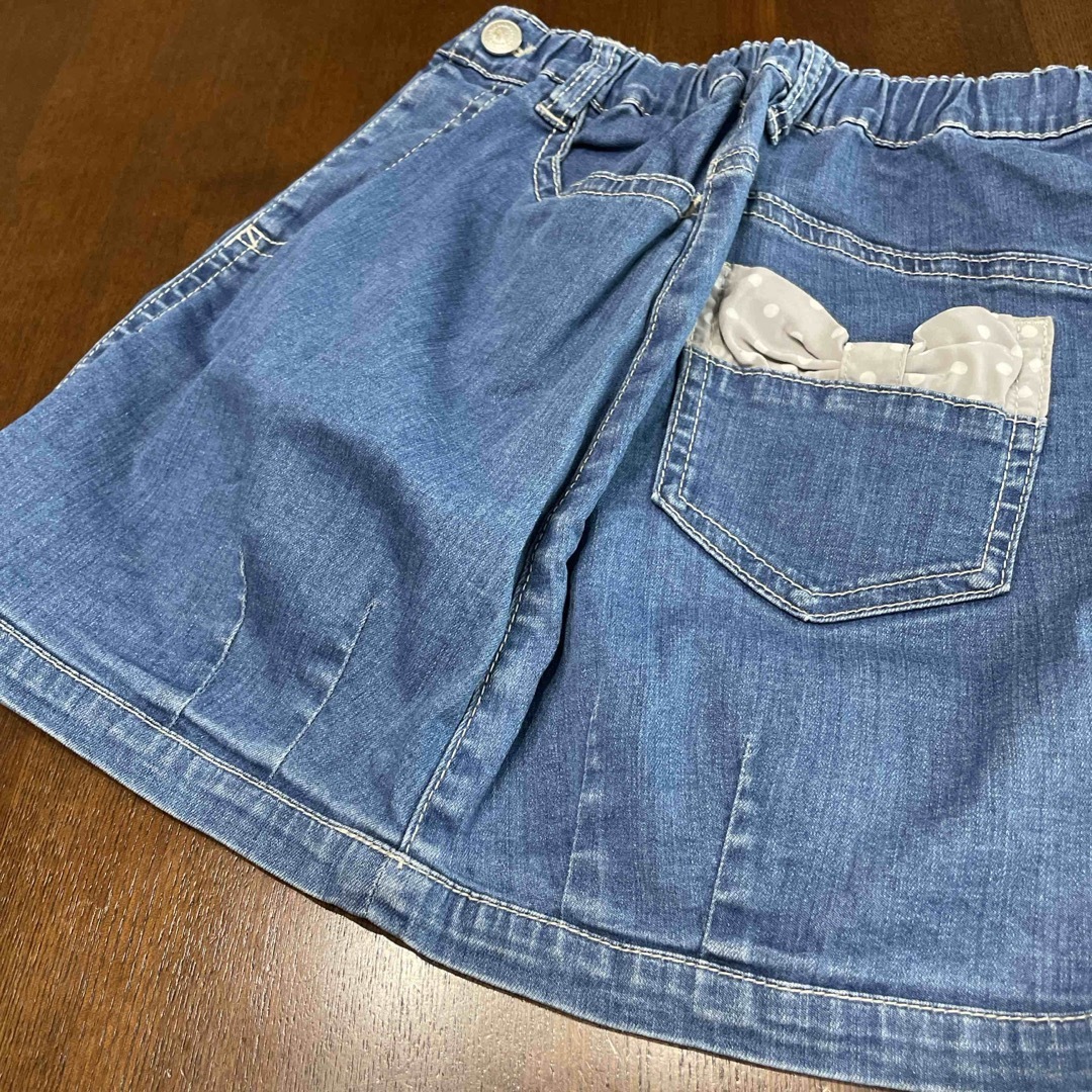 hakka kids(ハッカキッズ)のhakka kids デニムスカート　120cm キッズ/ベビー/マタニティのキッズ服女の子用(90cm~)(スカート)の商品写真