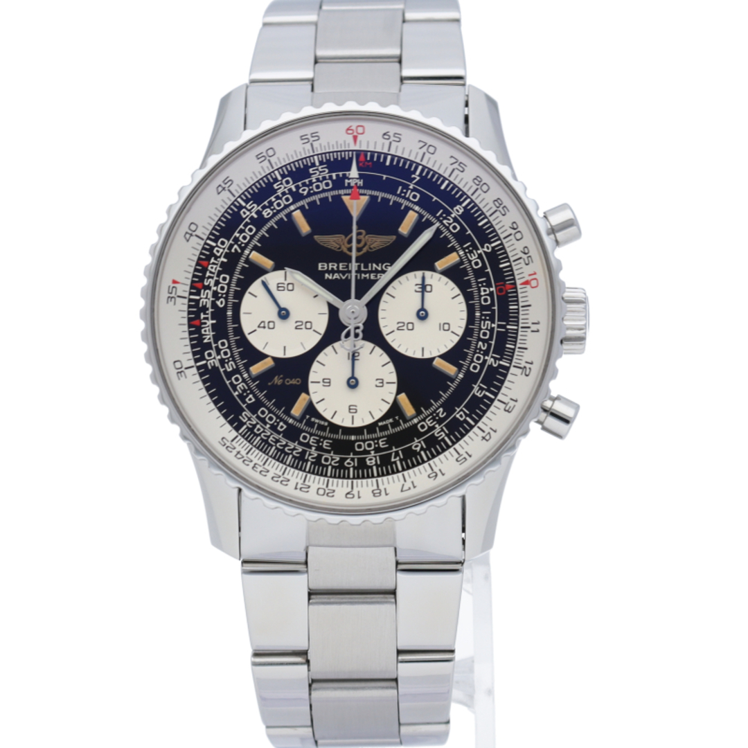 BREITLING(ブライトリング)のブライトリング ナビタイマー メカニック クロノグラフ 手巻 世界限定250本 Navitimer A11022/A112B13NA 箱 保証書 修理書 1駒 SS メンズ時計 ブラック 仕上げ済 美品 【中古】 メンズの時計(その他)の商品写真