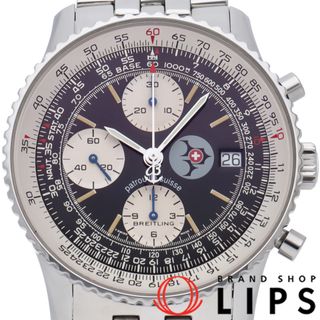 ブライトリング(BREITLING)のブライトリング オールド ナビタイマー パトルイユ スイス 世界限定1000本 Old Navitimer Patrouille Swiss A13022 限定書 SS メンズ時計 ブラック 美品 【中古】(その他)