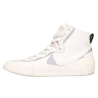 ナイキ(NIKE)のNIKE ナイキ ×SACAI BLAZER MID BV0072-100 サカイ ブレーザー ミッドカットスニーカー ホワイト US8/26cm(スニーカー)