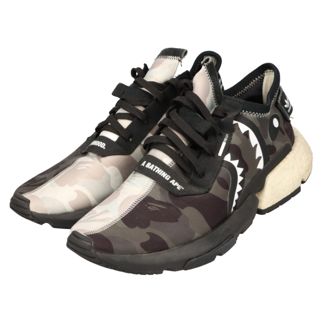 adidas(アディダス)のadidas アディダス ×NEIGHBORHOOD ×BAPE POD S3.1 ネイバーフッド ア ベイシング エイプ ローカット スニーカー ブラック/ホワイト US9/27cm EE9431 メンズの靴/シューズ(スニーカー)の商品写真