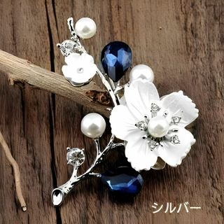 陶器のブローチ 3点セット リボン お花の通販 by le grand bleu＇s