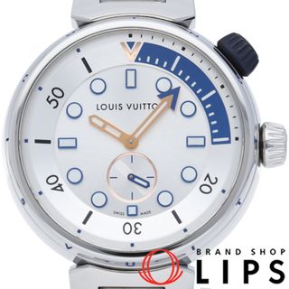 ルイヴィトン(LOUIS VUITTON)のルイ・ヴィトン タンブール ストリート ダイバー パシフィックホワイト 39.5mm ブレスレット仕様 Tambour Automatic Street Diver QA124/QA124Z 箱 保証書 SS メンズ時計 シルバー 仕上げ済 美品 【中古】(その他)