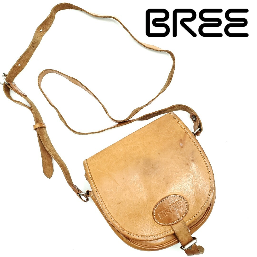 BREE(ブリー)のヌメ革★BREE★オールレザーショルダーバッグ本皮ブリー本革メンズ SZB138 メンズのバッグ(ショルダーバッグ)の商品写真