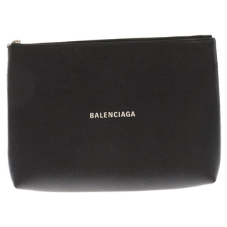 バレンシアガ(Balenciaga)のBALENCIAGA バレンシアガ CASH 618362 ハンドル付きガセットポーチ クラッチバッグ ハンドバッグ ブラック(その他)