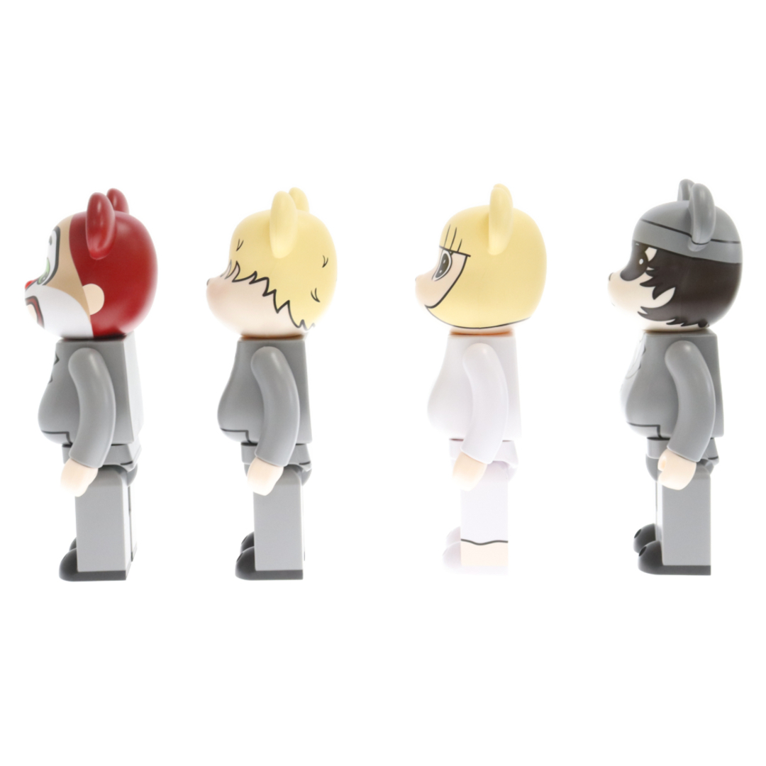 MEDICOM TOY(メディコムトイ)のMEDICOM TOY メディコムトイ BE@RBRICK SEKAI NO OWARI × eyewater 400%4体セット ベアブリック セカイノオワリ フィギュア グレー/ホワイト エンタメ/ホビーのフィギュア(その他)の商品写真