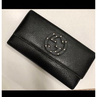 Gucci - グッチ GUCCI 二つ折り財布 グッチスイング レザー ブラウン