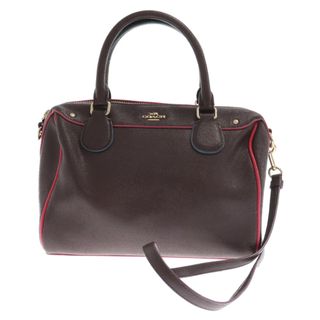 コーチ(COACH)のCOACH コーチ クロスグレーン レザーベネット クロスボディー ショルダー 2wayバッグ ボルドー F22237(ショルダーバッグ)