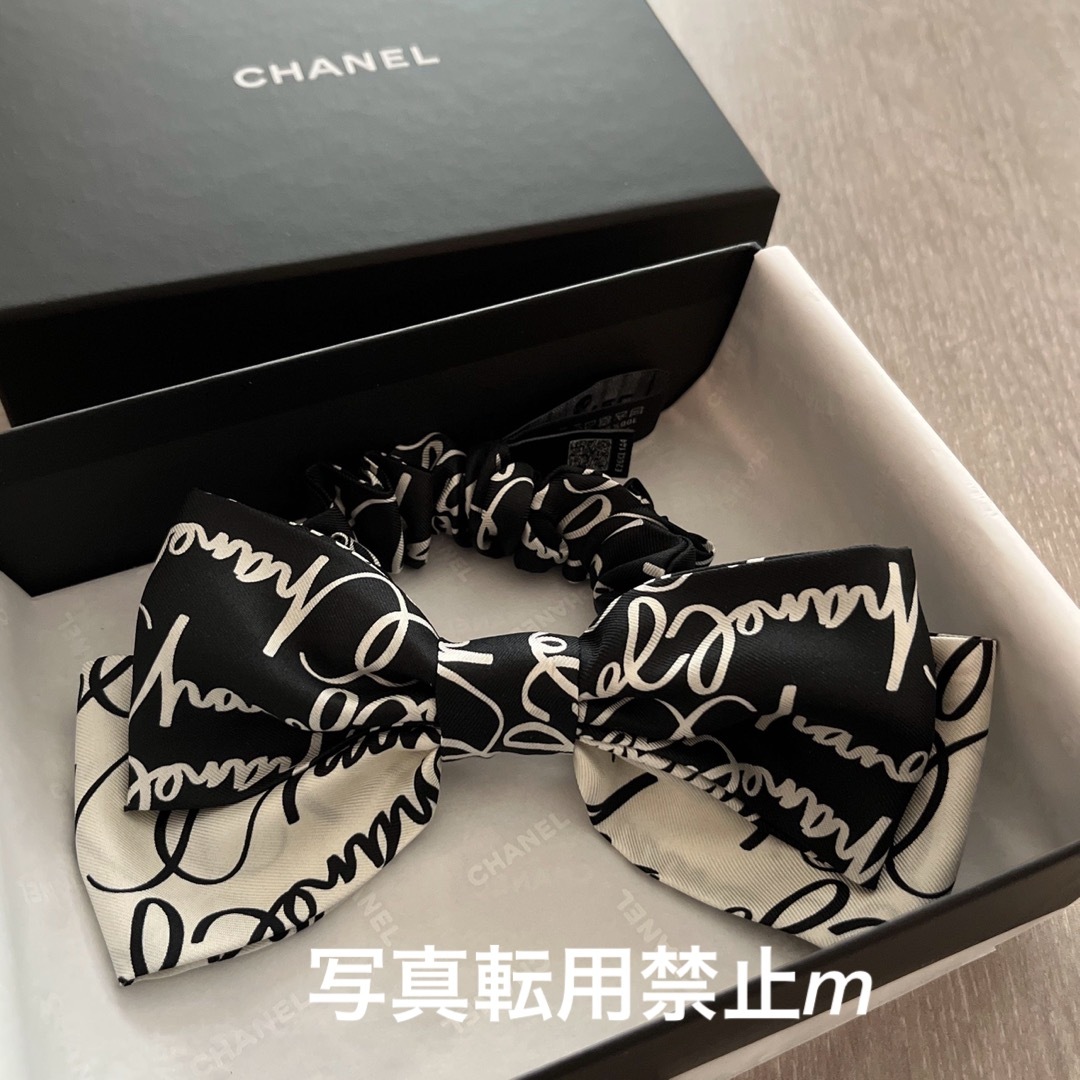 CHANEL - シャネル ヘアリボン シュシュ ブラック 新品の通販 by m's