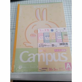 サンスターブング(Sunstar Stationery)のちいかわ  キャンパスノート　A罫　５冊セット(ノート/メモ帳/ふせん)