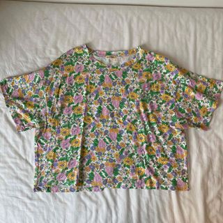 サマンサモスモス(SM2)の韓国　花柄Tシャツ(Tシャツ/カットソー(半袖/袖なし))