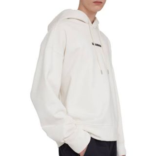 ジルサンダー(Jil Sander)の【希少】JIL SANDER ロゴプリント ビッグパーカー M(パーカー)