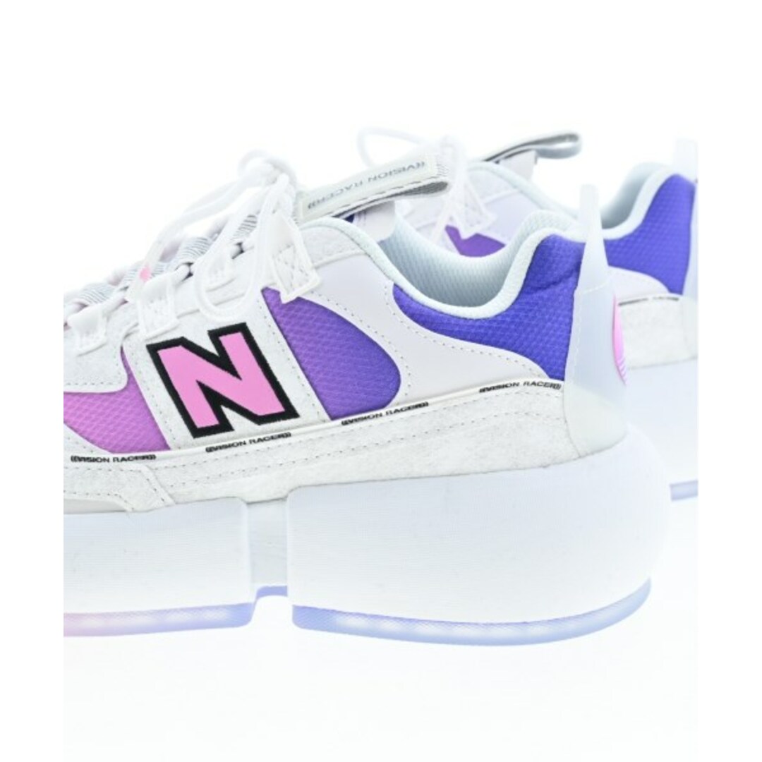 New Balance(ニューバランス)のNew Balance ニューバランス スニーカー 26cm 白xピンクx紫 【古着】【中古】 メンズの靴/シューズ(スニーカー)の商品写真