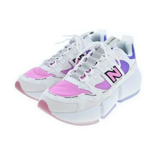 ニューバランス(New Balance)のNew Balance ニューバランス スニーカー 26cm 白xピンクx紫 【古着】【中古】(スニーカー)