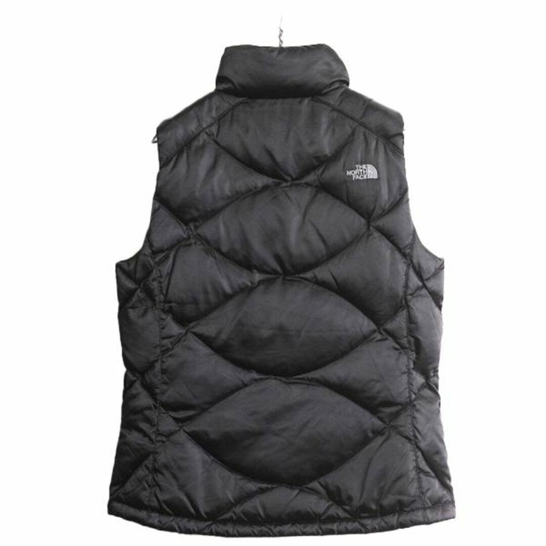 THE NORTH FACE(ザノースフェイス)のUS企画 ノースフェイス ナイロン ダウン ベスト レディース L / The North Face フルジップ キルティング 550フィル アウトドア 重ね着 黒 レディースのジャケット/アウター(ダウンベスト)の商品写真