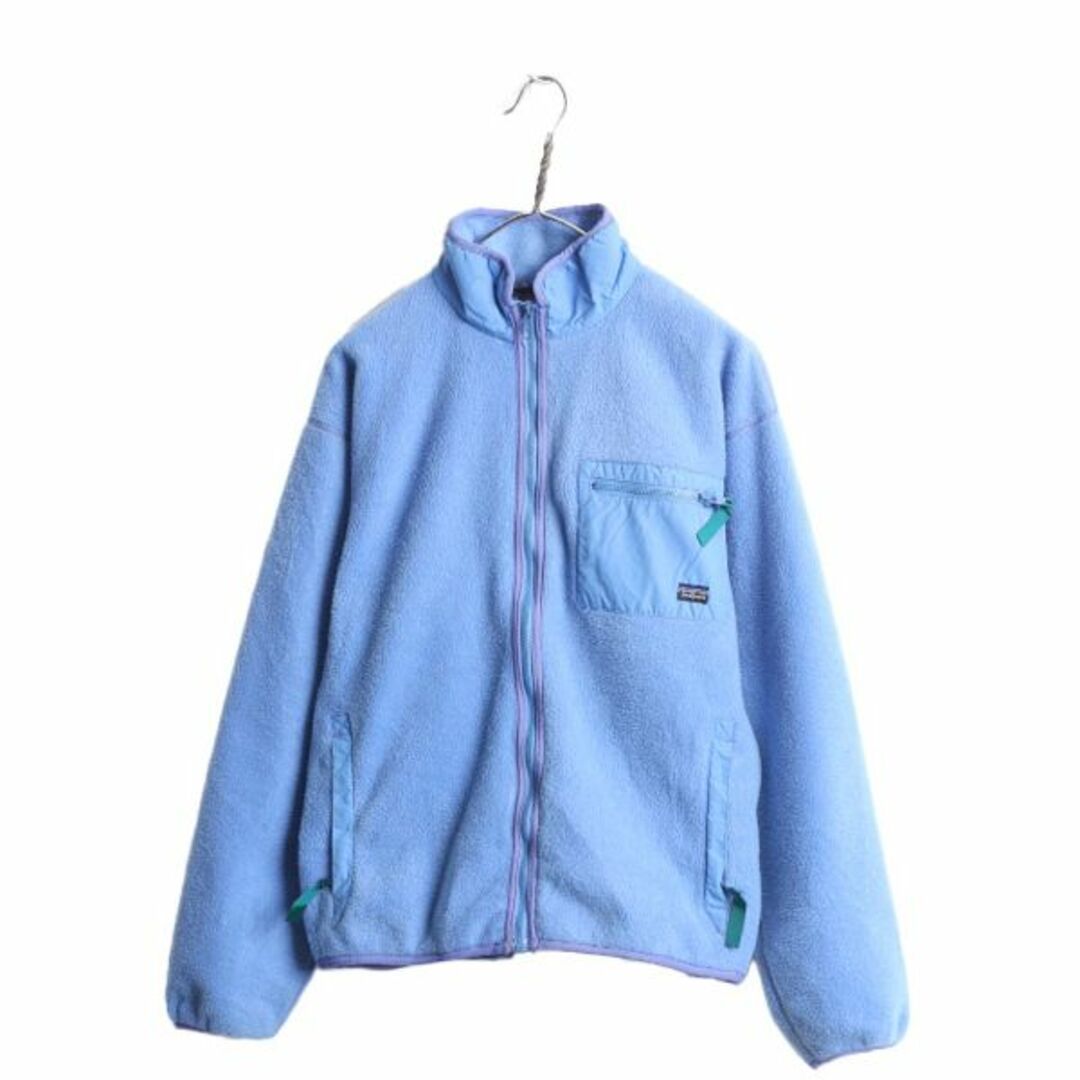 patagonia(パタゴニア)の80s パタゴニア フルジップ フリース ジャケット レディース M 程/ 古着 Patagonia 80年代 ヴィンテージ ハイネック ブルゾン 旧タグ 廃盤 レディースのジャケット/アウター(ブルゾン)の商品写真