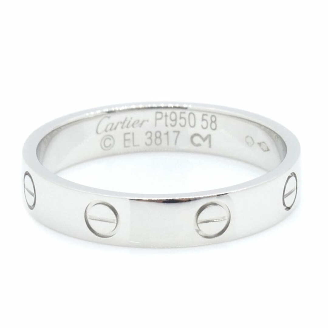 Cartier(カルティエ)のCARTIER カルティエ Pt950プラチナ ミニラブ リング・指輪 B4056358 17.5号 58 6.1g メンズ【中古】 メンズのアクセサリー(リング(指輪))の商品写真
