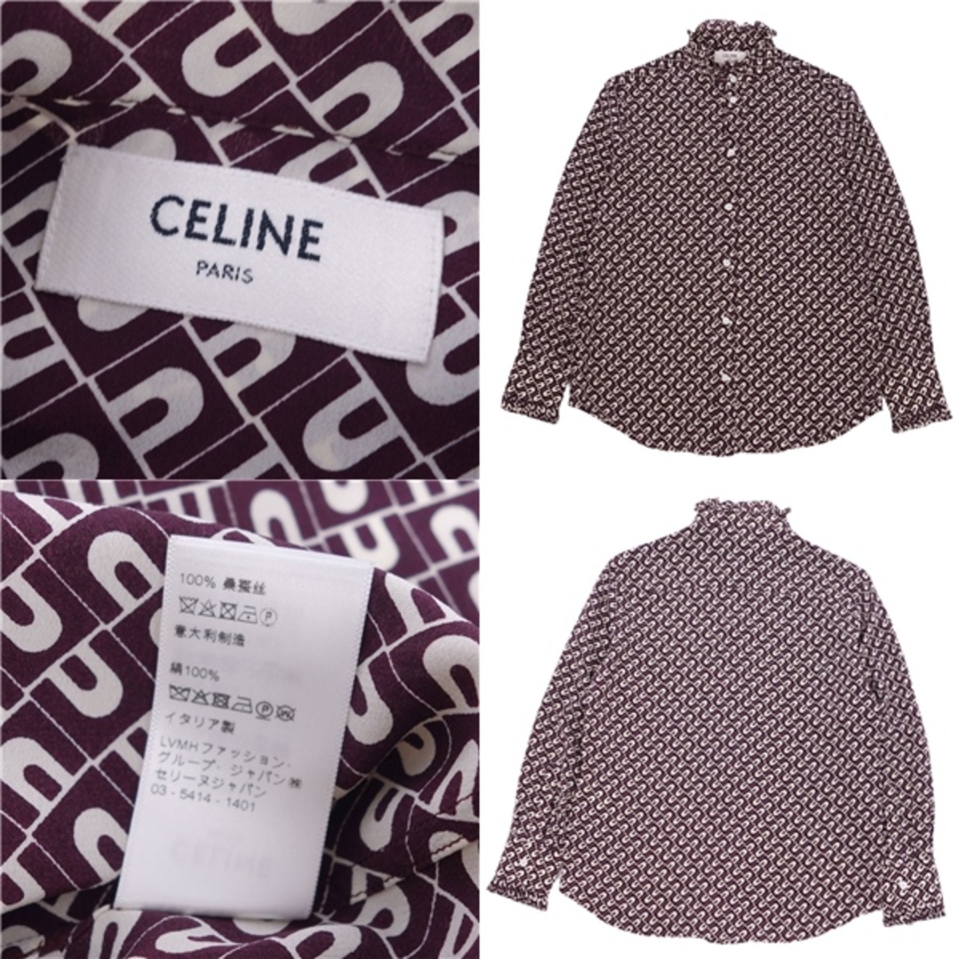CELINE - 美品 セリーヌ CELINE シャツ ブラウス ロングスリーブ
