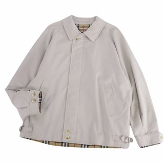 バーバリー(BURBERRY)のVintage バーバリー ジャケット 英国製 ブルゾン 裏チェック コットン アウター メンズ 50(M相当) ベージュ(その他)