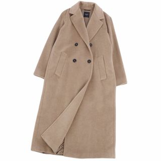 マックスマーラ(Max Mara)の美品 マックスマーラ Max Mara WEEKEND コート ダブルブレスト ロングコート ウール アルパカ モヘア アウター レディース JI42 USA8 FB40 GB10(L相当) ベージュ(その他)