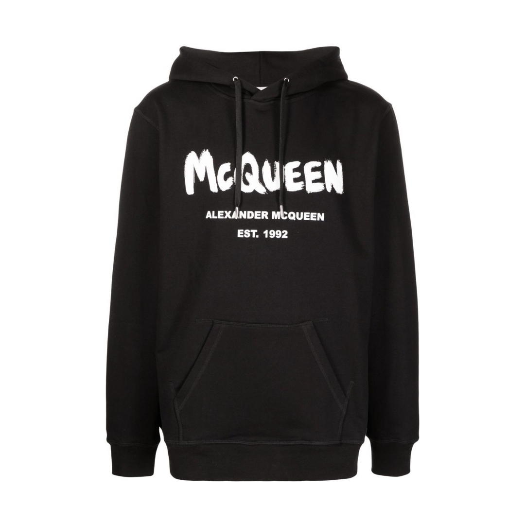 Alexander McQueen(アレキサンダーマックイーン)の正規 21SS アレキサンダーマックイーン グラフィティロゴ パーカー メンズのトップス(パーカー)の商品写真