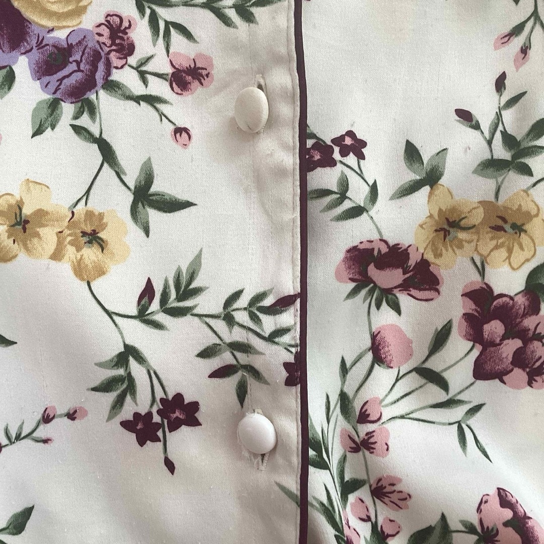 花柄パジャマシャツ レディースのトップス(シャツ/ブラウス(長袖/七分))の商品写真
