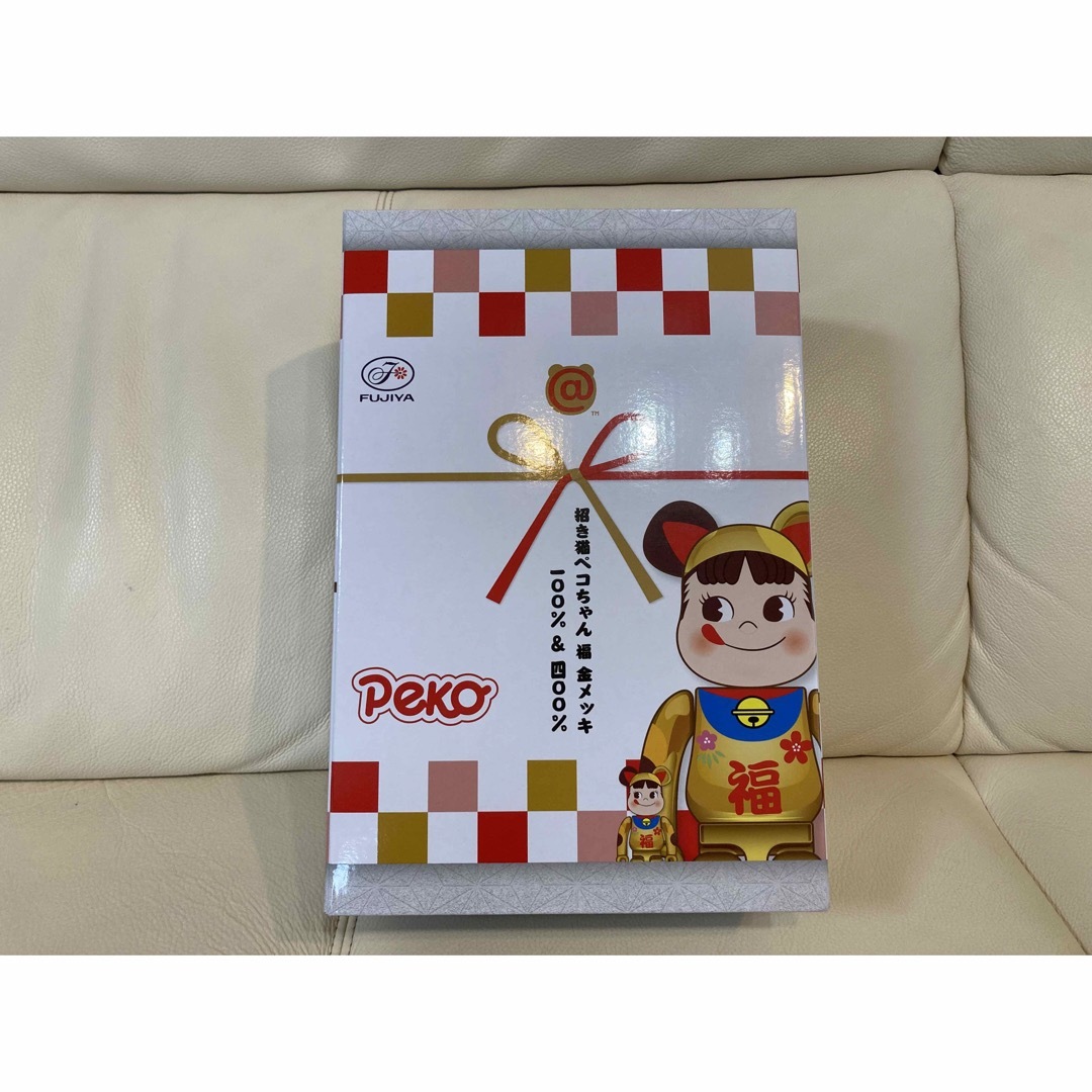 BE@RBRICK 招き猫 ペコちゃん福 金メッキ 100% & 400% BE@RBRICK 招き猫 ペコちゃん福 金メッキ 100% & 400%