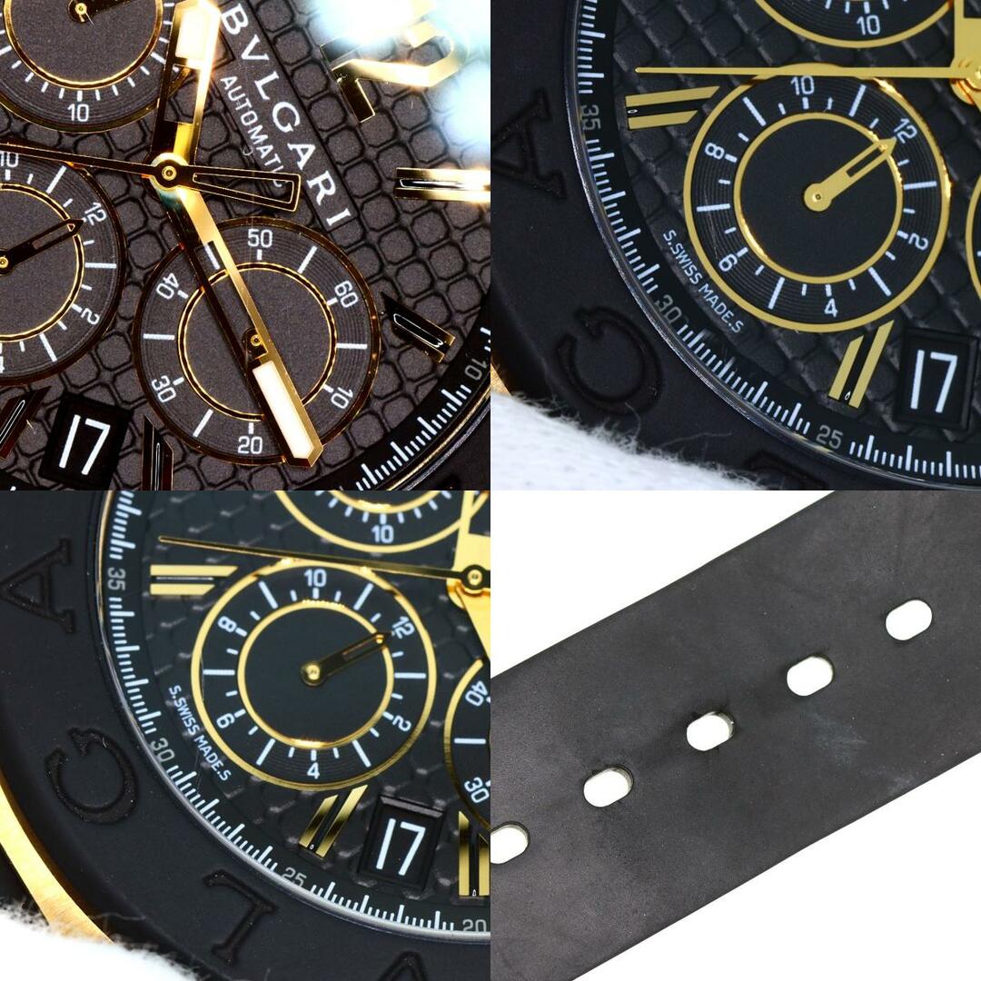 BVLGARI(ブルガリ)のBVLGARI DG42GVCH ディアゴノ クロノグラフ 腕時計 K18YG ラバー メンズ メンズの時計(腕時計(アナログ))の商品写真