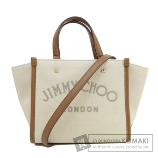 ジミーチュウ(JIMMY CHOO)のJimmy Choo ロゴ 2WAY ハンドバッグ キャンバス レディース(ハンドバッグ)