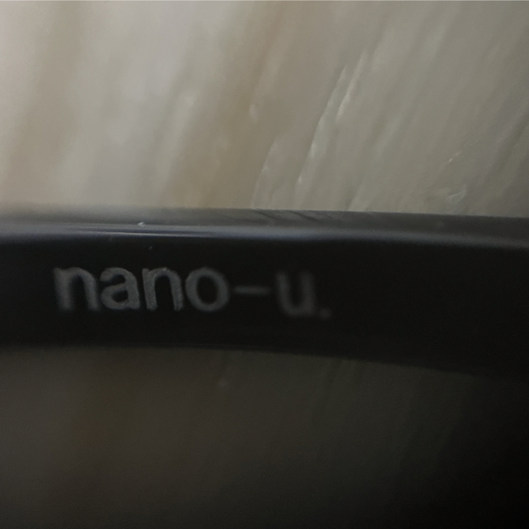 nano・universe(ナノユニバース)のnano&co ナノ&コー　ブラック　サングラス メンズのファッション小物(サングラス/メガネ)の商品写真