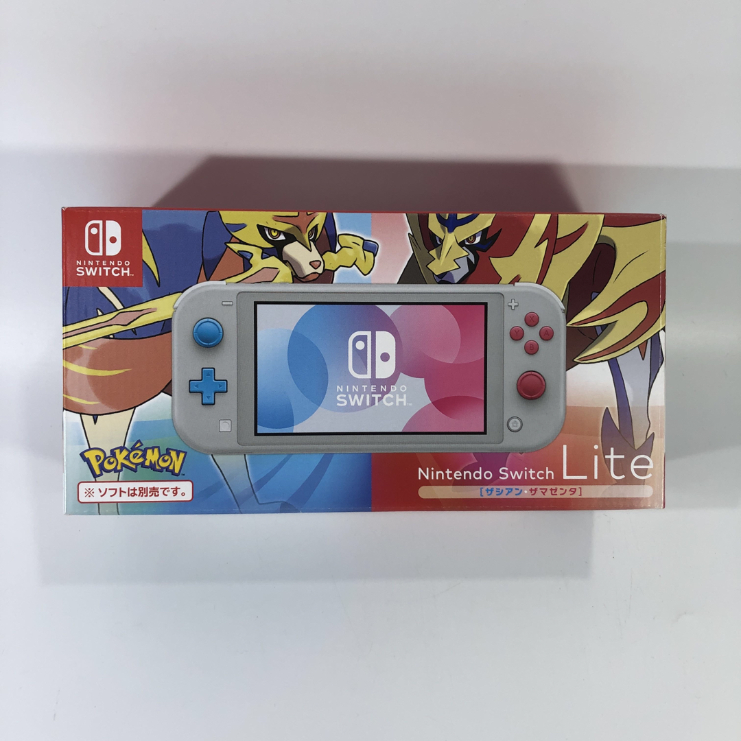 Nintendo Switch(ニンテンドースイッチ)の中古 Nintendo Switch Lite ザシアン・ザマゼンタ 充電器無し エンタメ/ホビーのゲームソフト/ゲーム機本体(家庭用ゲーム機本体)の商品写真