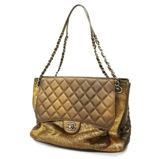 シャネル(CHANEL)の【4fd3312】シャネル ショルダーバッグ/マトラッセ/チェーンショルダー/ラムスキン/ハラコ/ブラウン/ゴールド/シルバー金具 【中古】 レディース(ショルダーバッグ)