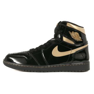 ナイキ(NIKE)の美品 NIKE ナイキ サイズ:28.0cm AIR JORDAN 1 RETRO HIGH OG Black Metallic Gold (555088-032) エアジョーダン1 レトロ ハイ ブラック メタリックゴールド US10 ハイカット スニーカー シューズ 靴【メンズ】【中古】(スニーカー)