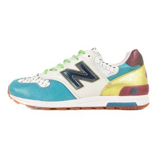 ニューバランス(New Balance)の新品 NEW BALANCE ニューバランス サイズ:27.5cm M1400 STN SUPER TEAM 33 NEON FISH USA製 2008年製 デッドストック ホワイト ブルー ゴールド US9.5 D ローカット スニーカー シューズ 靴【メンズ】(スニーカー)