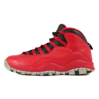 ナイキ(NIKE)の美品 NIKE ナイキ サイズ:27.0cm AIR JORDAN 10 RETRO 30TH GYM RED (705178-601) エアジョーダン10 レトロ ジムレッド ブラック 赤黒 US9 ハイカット スニーカー シューズ 靴【メンズ】【中古】(スニーカー)