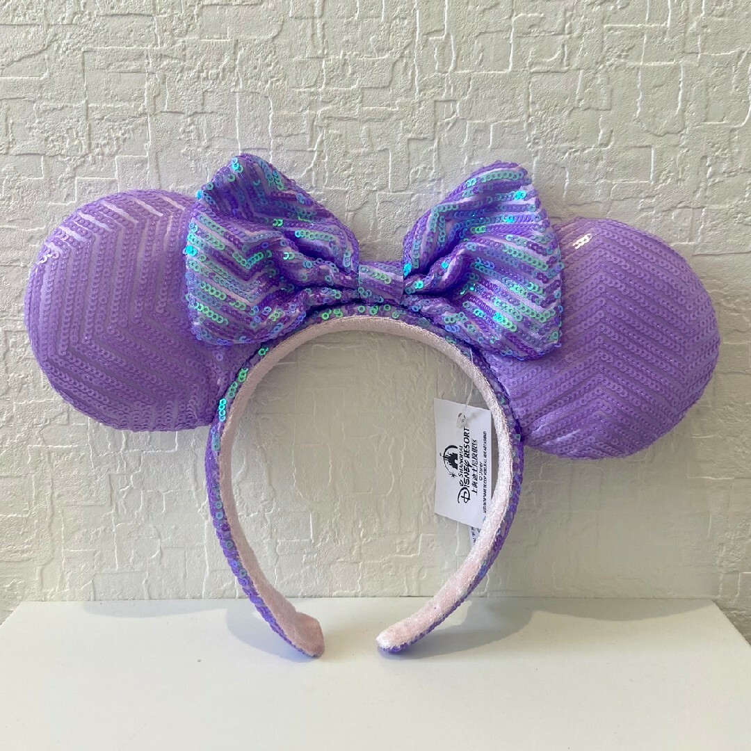 Disney(ディズニー)のaa 海外　ディズニー　カチューシャ　ラプンツェル　ミニー　パープル レディースのヘアアクセサリー(カチューシャ)の商品写真