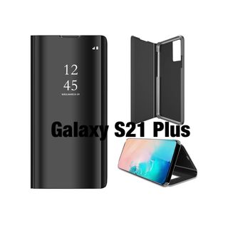 Galaxy S21 Plus メッキフリップ 耐衝撃 衝撃吸収  薄型 超軽(Androidケース)