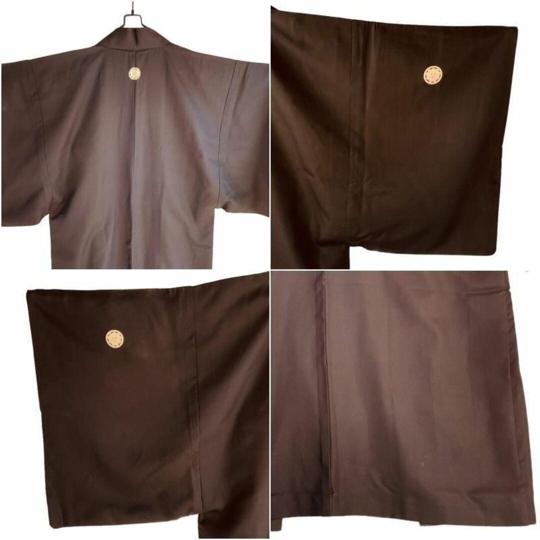 VINTAGE(ヴィンテージ)の古着 vintage 着物カーディガン 黒羽織り モード 和柄 ブラック メンズのトップス(カーディガン)の商品写真