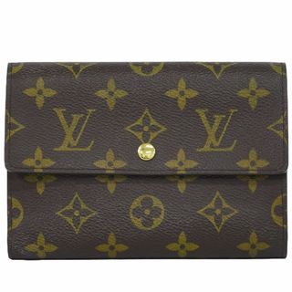 ルイヴィトン(LOUIS VUITTON)の本物 ルイヴィトン LOUIS VUITTON LV ポルトトレゾール エテュイシェキエ モノグラム 折財布 ブラウン M61200 Porte Tresor ビトン 財布 ウォレット 中古	(財布)