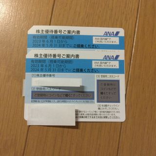 エーエヌエー(ゼンニッポンクウユ)(ANA(全日本空輸))のANA株主優待券２枚(その他)