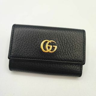 グッチ(Gucci)の未使用品&現行✨GUCCI マーモント 6連 キーケース レザー ブラック(キーケース)