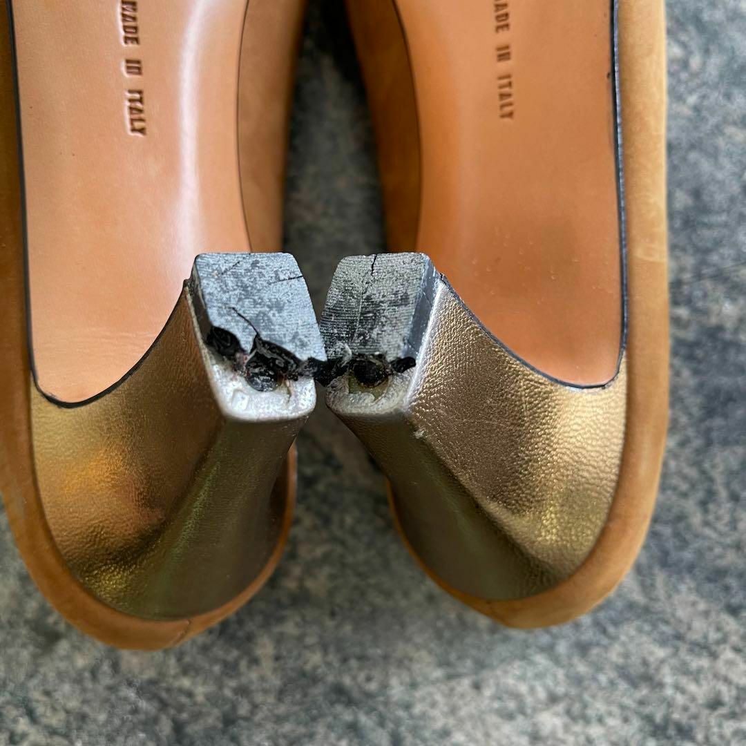 Salvatore Ferragamo - フェラガモ パンプス 6C約23.5cm薄茶 Salvatore Ferragamo - フェラガモ パンプス 6C約23.5cm薄茶