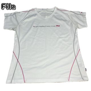 フィラ(FILA)のフィラ　Tシャツ　XL ホワイト　スポーツ　美品(ウエア)