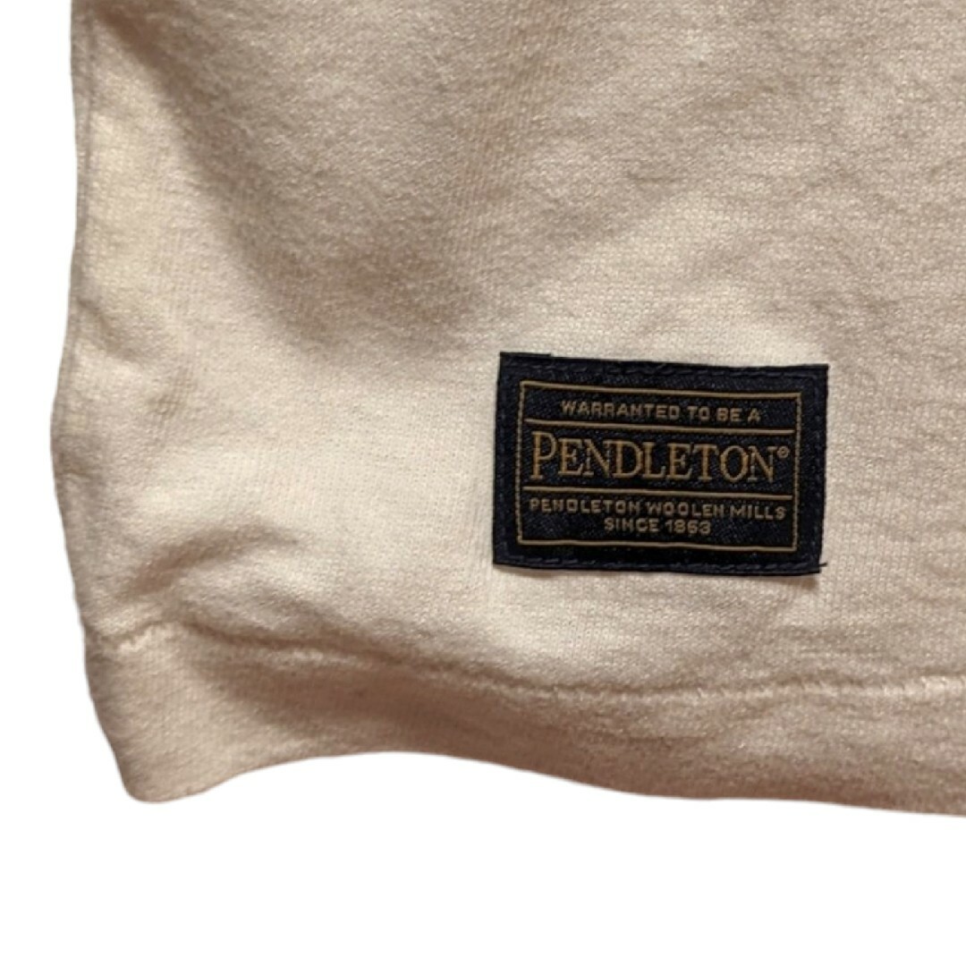 PENDLETON(ペンドルトン)のPENDLETN ペンドルトン 半袖 ロングワンピース アイボリー フリーサイズ レディースのワンピース(ロングワンピース/マキシワンピース)の商品写真