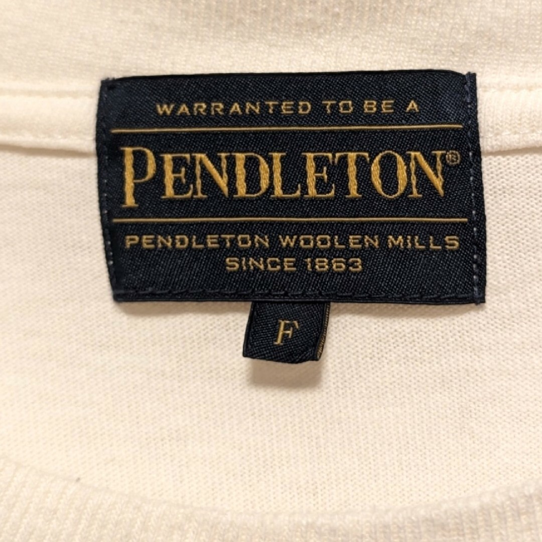 PENDLETON(ペンドルトン)のPENDLETN ペンドルトン 半袖 ロングワンピース アイボリー フリーサイズ レディースのワンピース(ロングワンピース/マキシワンピース)の商品写真