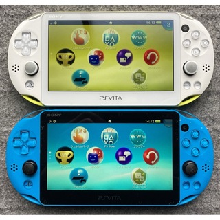 プレイステーションヴィータ(PlayStation Vita)の訳ありジャンク PS VITA 2000 本体のみ 2台(携帯用ゲーム機本体)