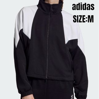 アディダス(adidas)の美品 adidas アディダス トラックジャケット Mサイズ ジャージ ブラック(ブルゾン)