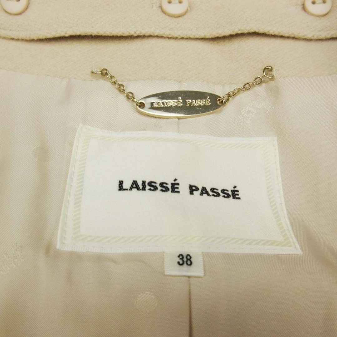 LAISSE PASSE(レッセパッセ)のレッセパッセ アンゴラ × ウール ロング コート フーディー Aライン レディースのジャケット/アウター(その他)の商品写真