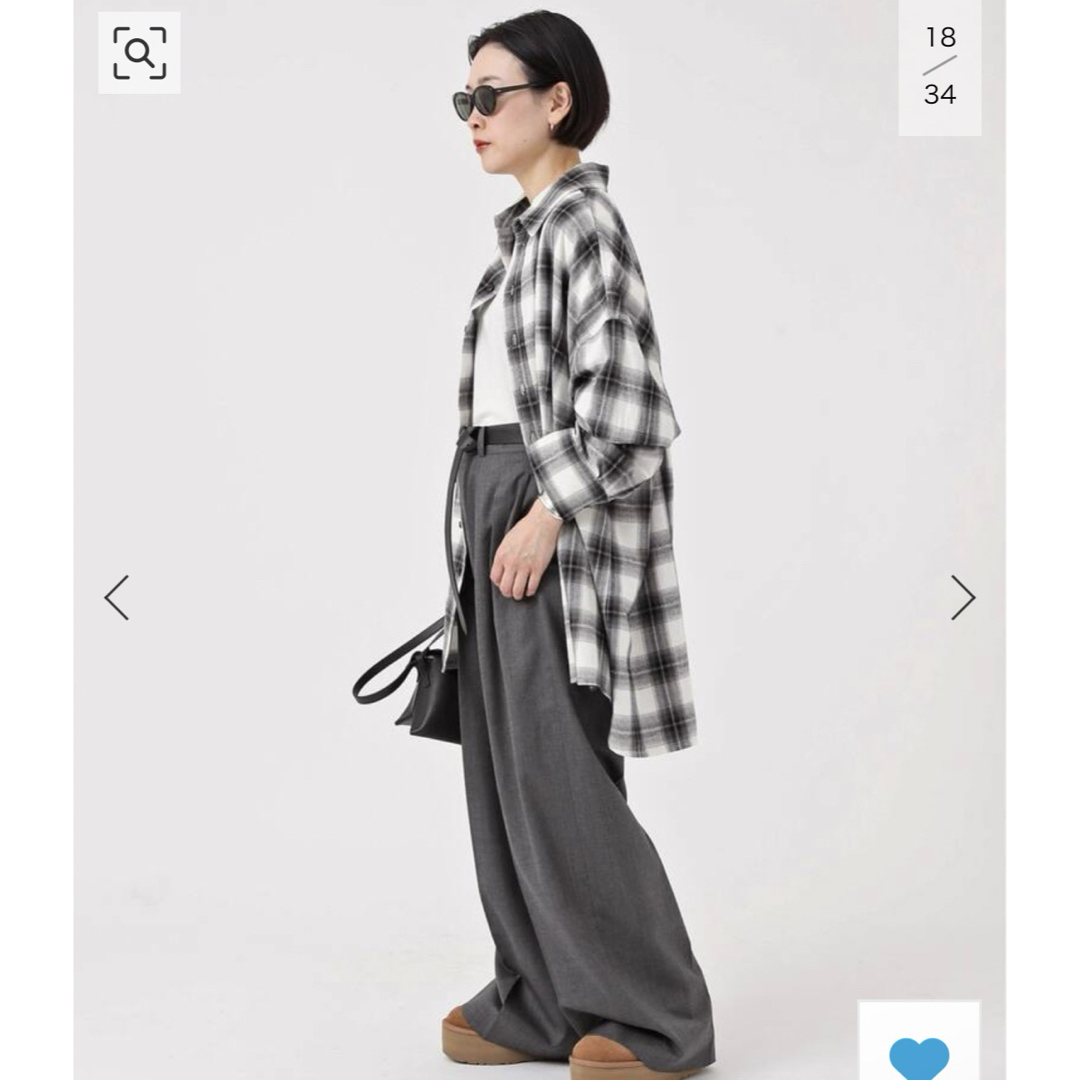 AP STUDIO(エーピーストゥディオ)の美品AP  PROVOKEプロヴォークOversized check Shirt レディースのトップス(シャツ/ブラウス(長袖/七分))の商品写真