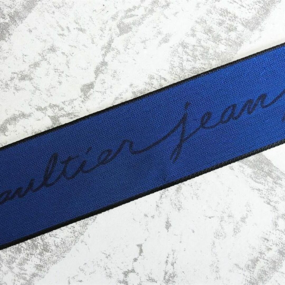 Jean-Paul GAULTIER(ジャンポールゴルチエ)のジャンポールゴルチエ ベロアリボン 青 ブルー 1ロール 巾38mm×5ｍ/巻 ハンドメイドの素材/材料(各種パーツ)の商品写真